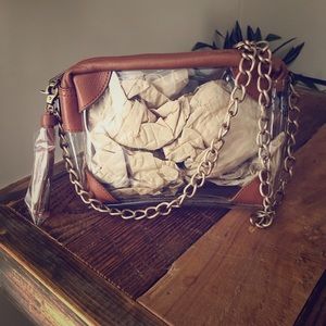 Small brown stadium bag